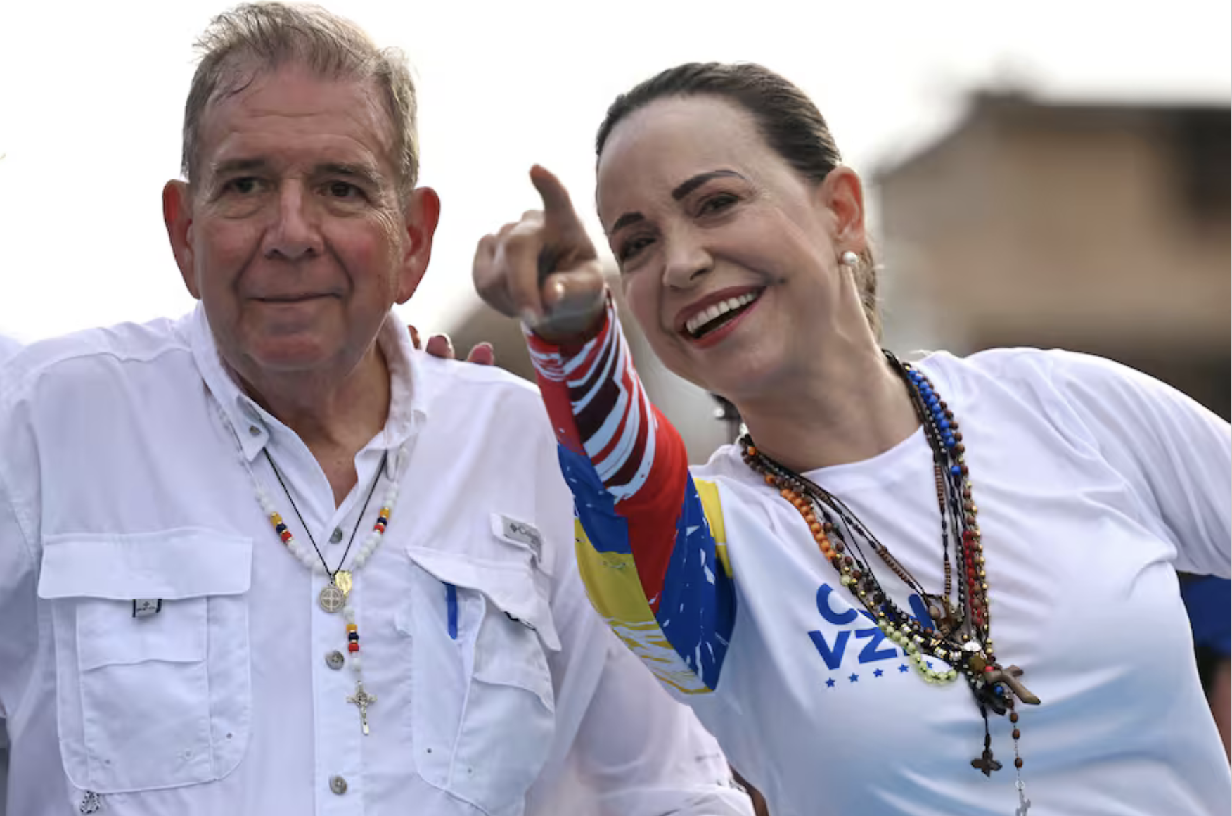 Maria Corina Machado and Edmundo Gonzalez Urrutia